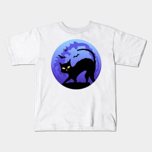 Black Night Horror Kids T-Shirt